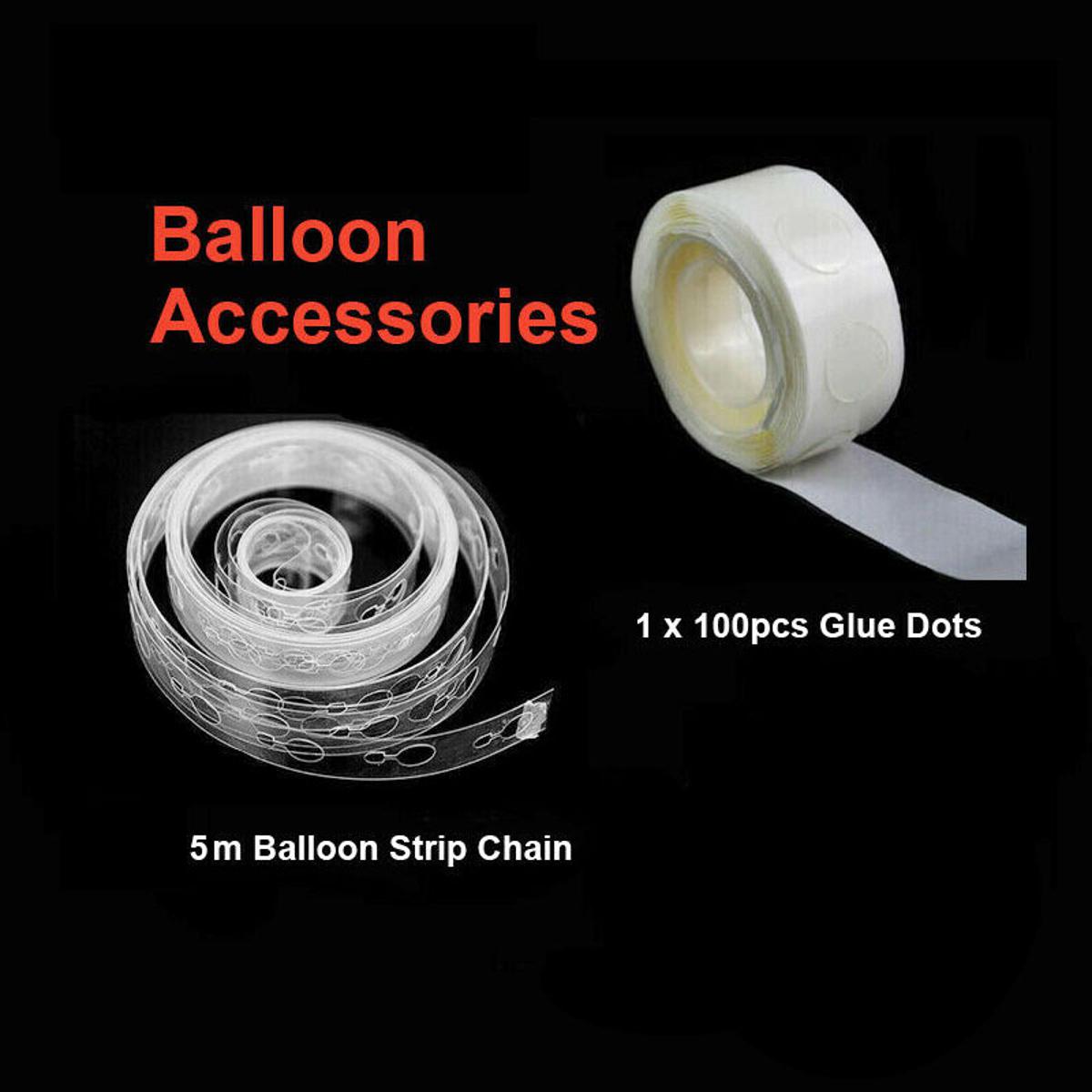 BEST SELLING Pack Of 2  Arch Kit - 5m(16.4ft) & 100 Removable Glue Sticky Dots, Balloon , Birthday Party, Wedding Party, Events