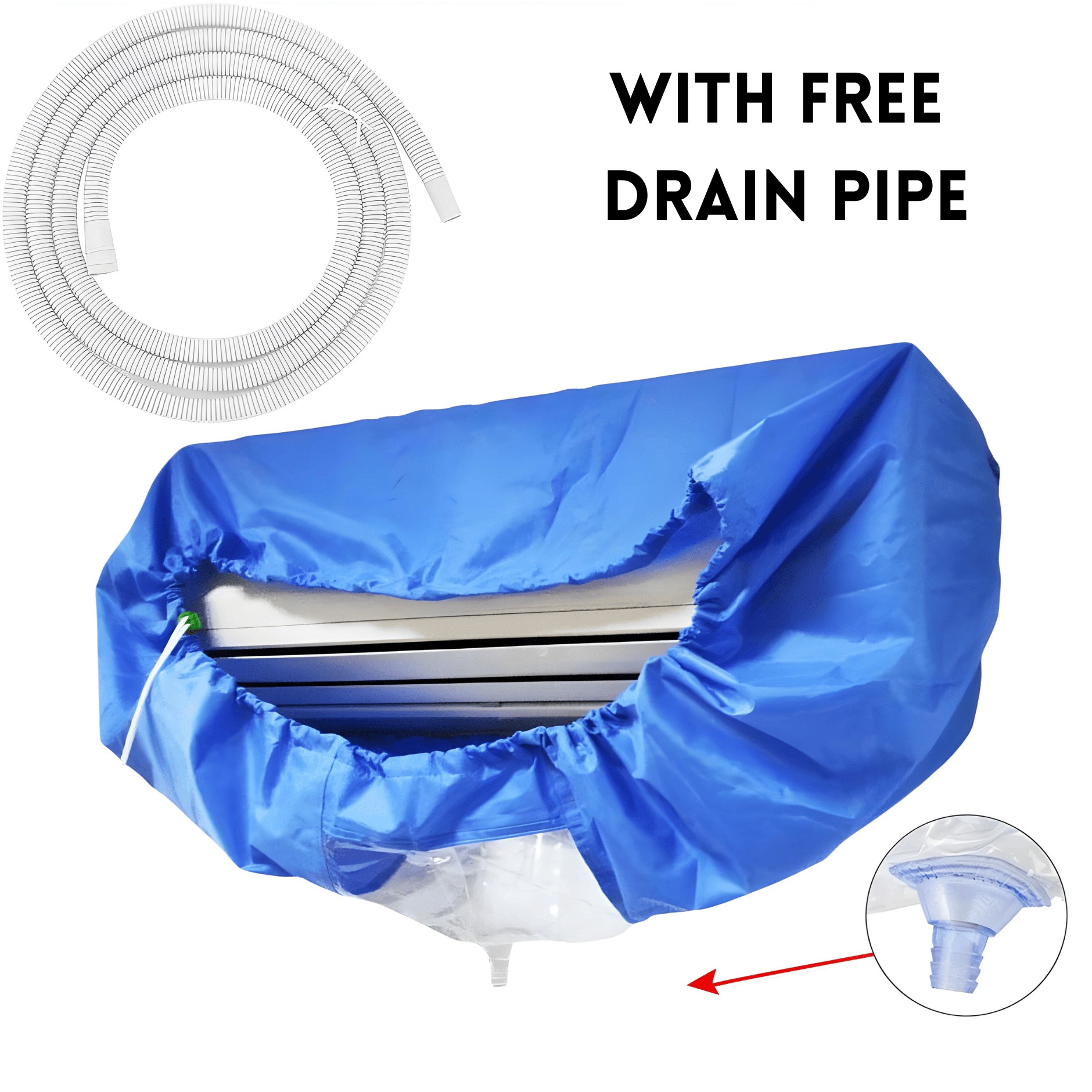 AC Service Washing Bag For 1 Ton To 2 Ton AC With Free Drain Pipe  (IMPORTED)
