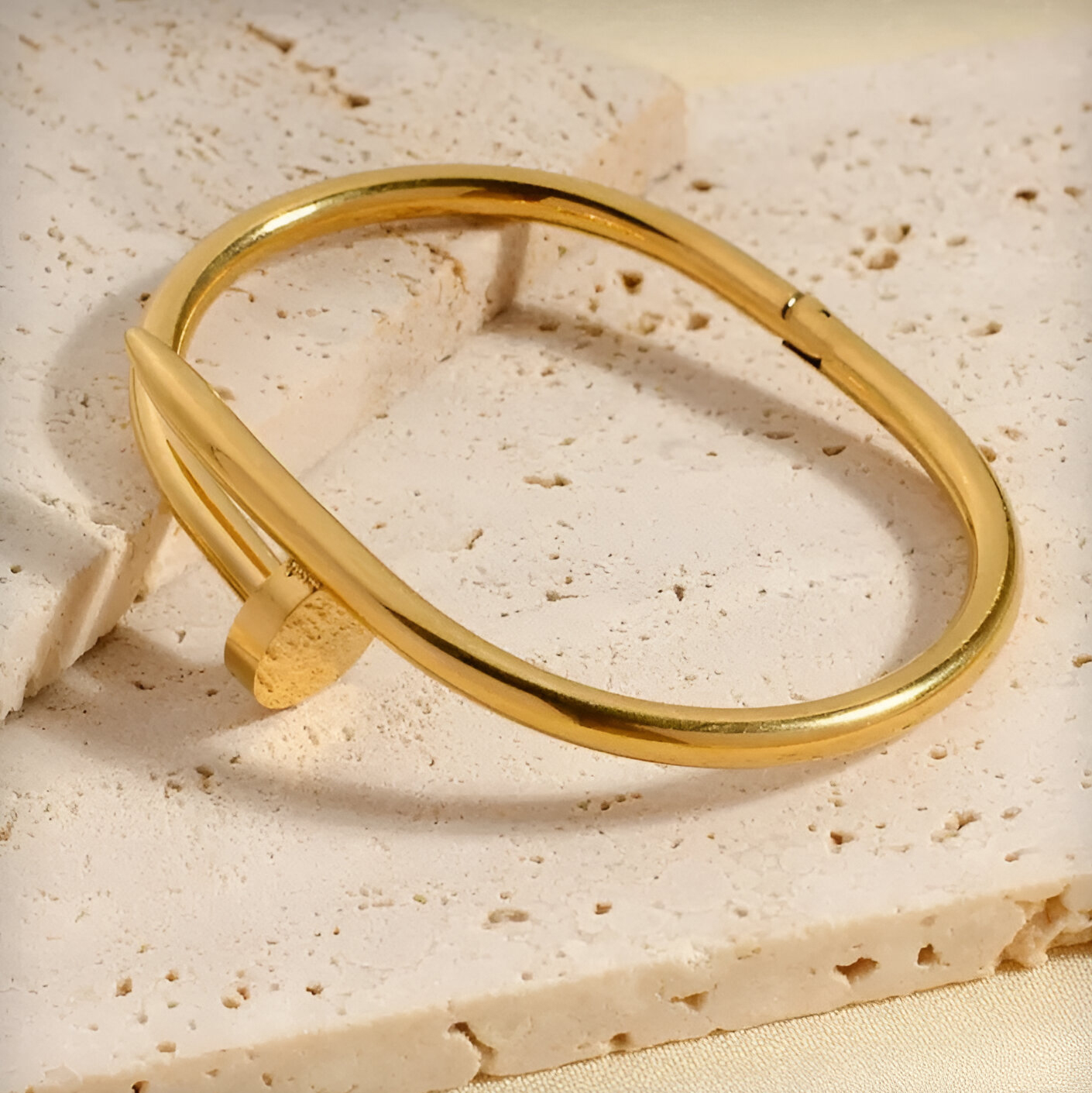 Stainless Steel Nail Bracelet for Girls | High Quality Women Fashion Bangle