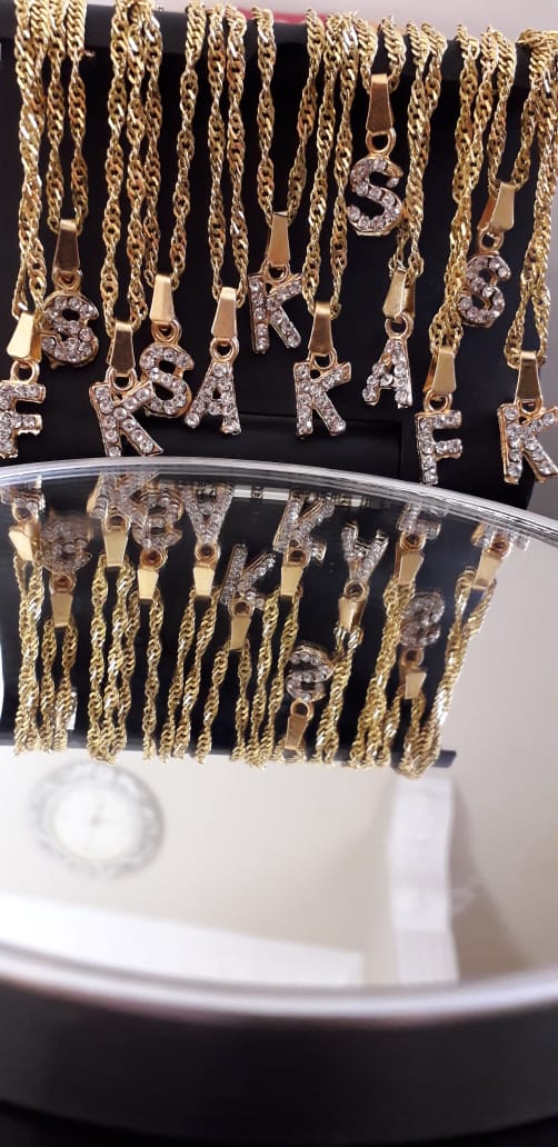 Artificial Alphabet Necklace/Locket 