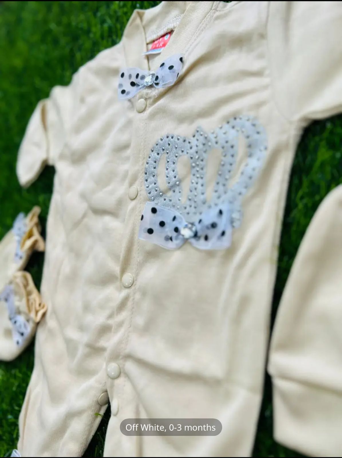 Turkish baba and baby crown romper dress