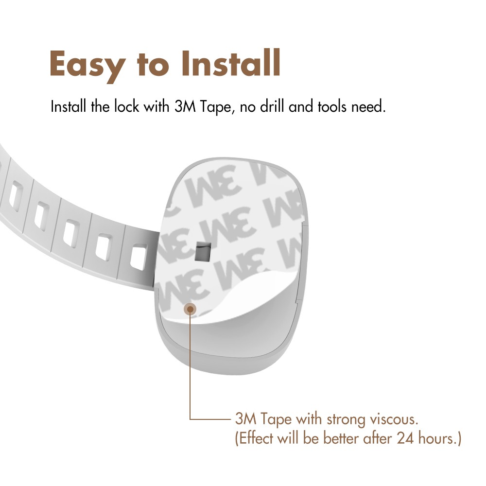 Kiddie Guard Adjustable Baby Safety Kid Safety Drawer Door Cabinet RefrigeratorFridge Lock