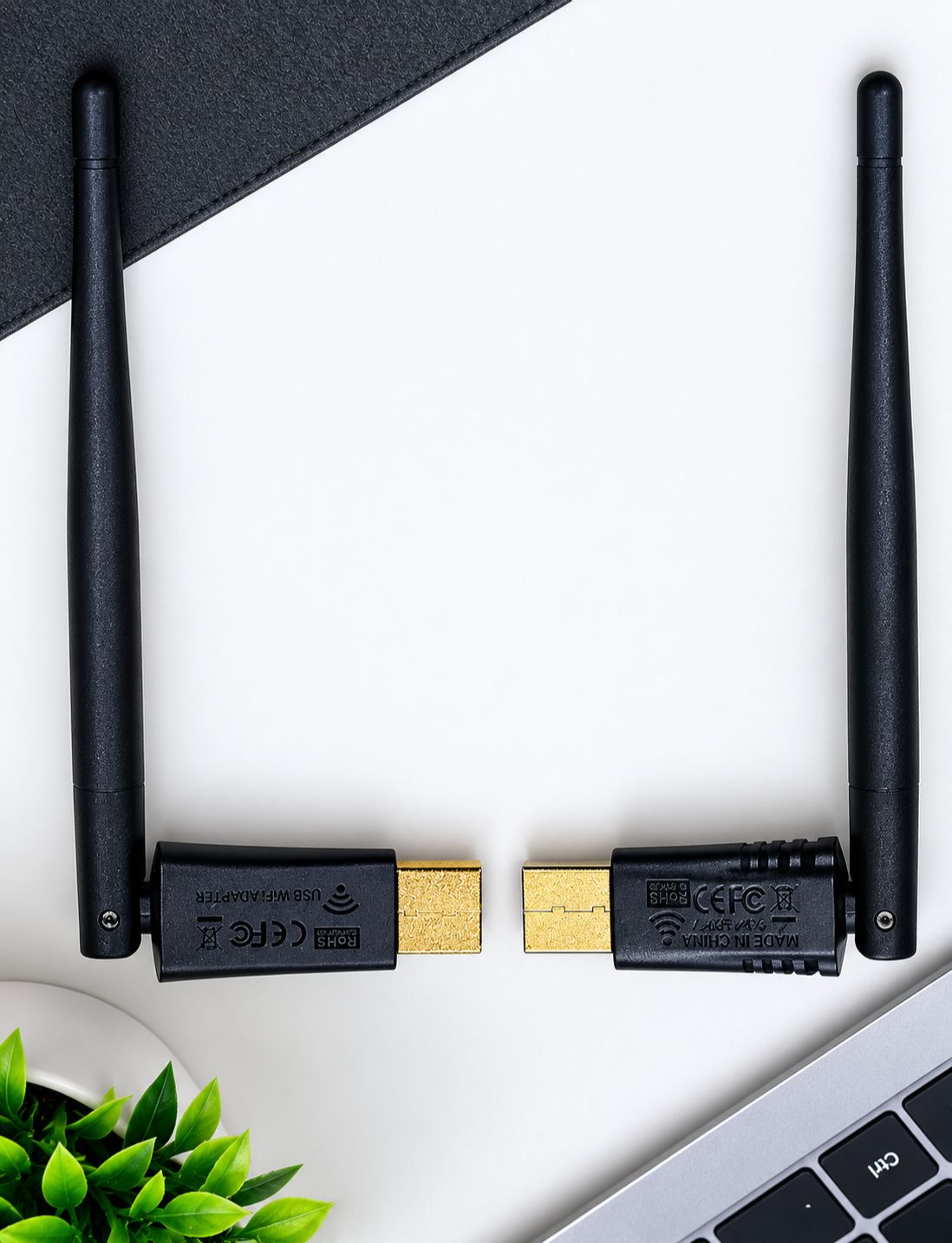 USB WiFi Adapter 300Mbps Wireless WiFi Receiver 2.4GHz with Antenna for PC Laptop Desktop Computer