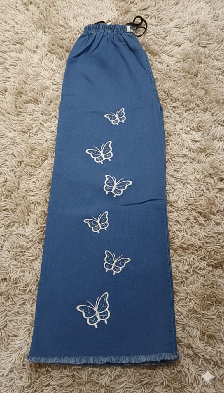 Printed Baggy Jeans for Girls | Women High Waist Wide Leg Denim Pants | Trendy Daily Wear  | baggy jeans for girls