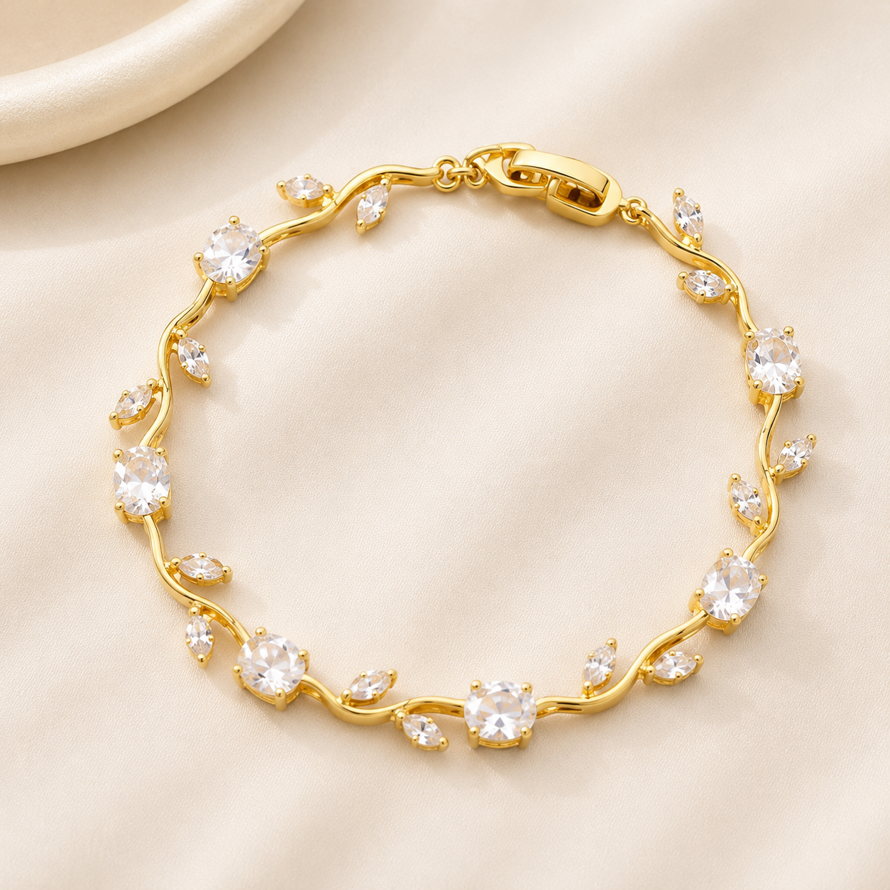 Tulip Bracelet for Girls & Women, Elegant Flower Charm Bracelet, Korean Style Jewelry, Tulip Hand Bracelet for Women, Fashion Floral Charm Jewelry Gift, Tulip Flower Bracelet, Premium Flower Bracelet for Girls