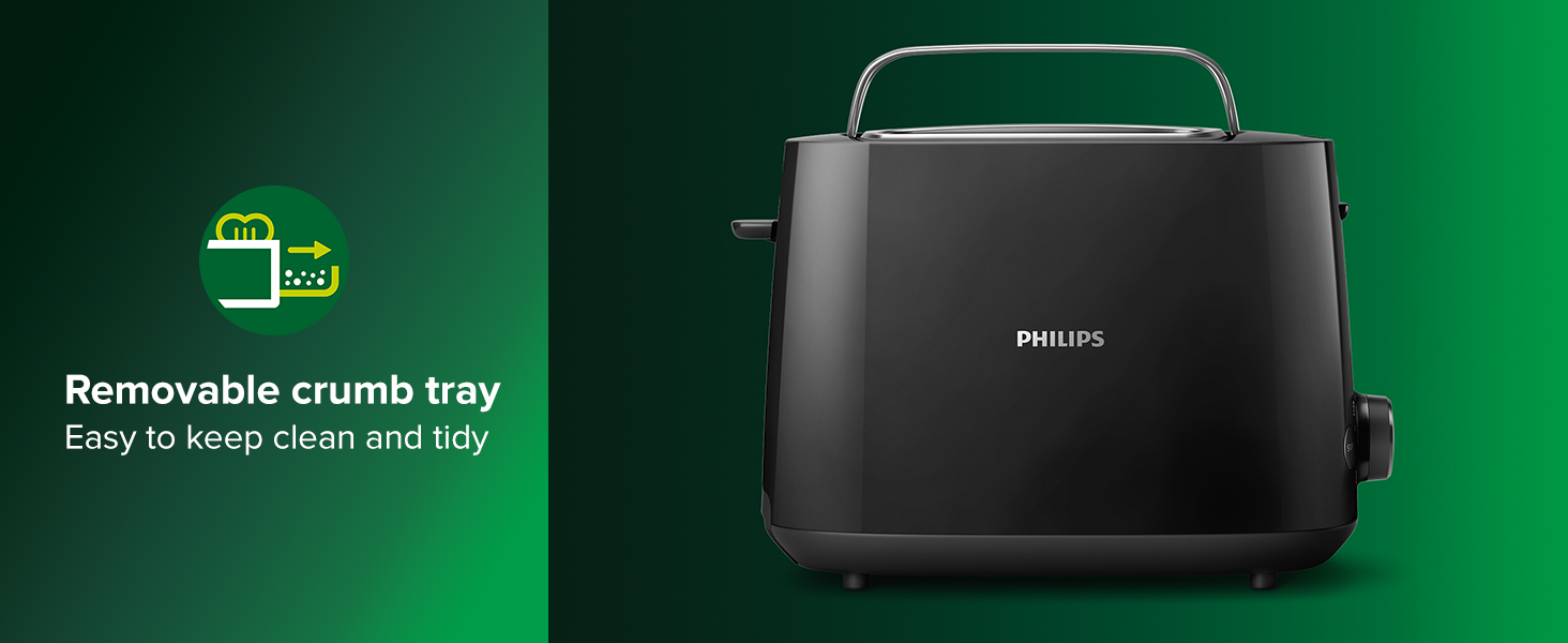 toaster 2 slice black wide slot small 