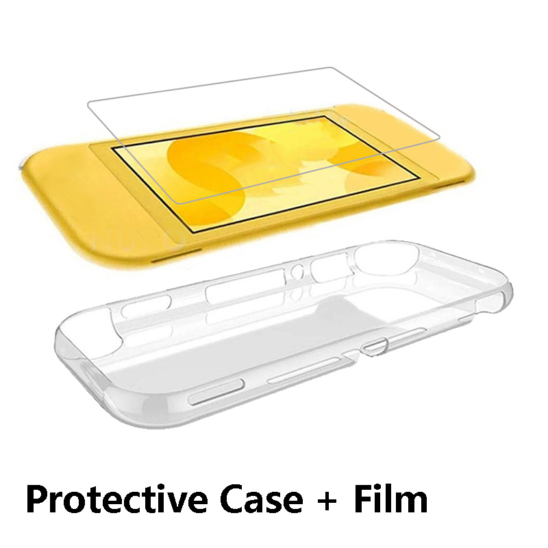 For Nintendo Switch Lite Protective Case Film Tempered Glass Screen Protector Antislip Ultra