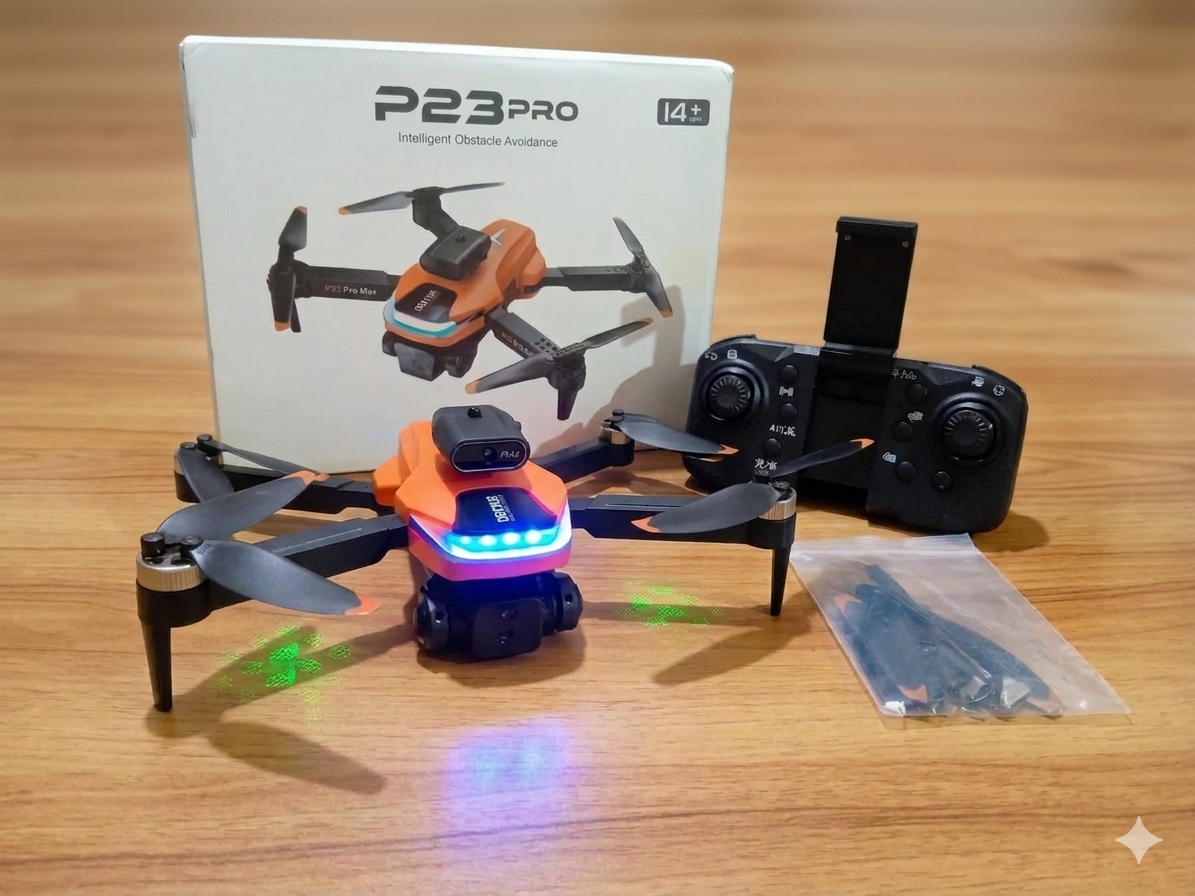 P23 Pro Camera Drone with Dual Camera  |  Foldable Quadcopter | Obstacle Avoidance