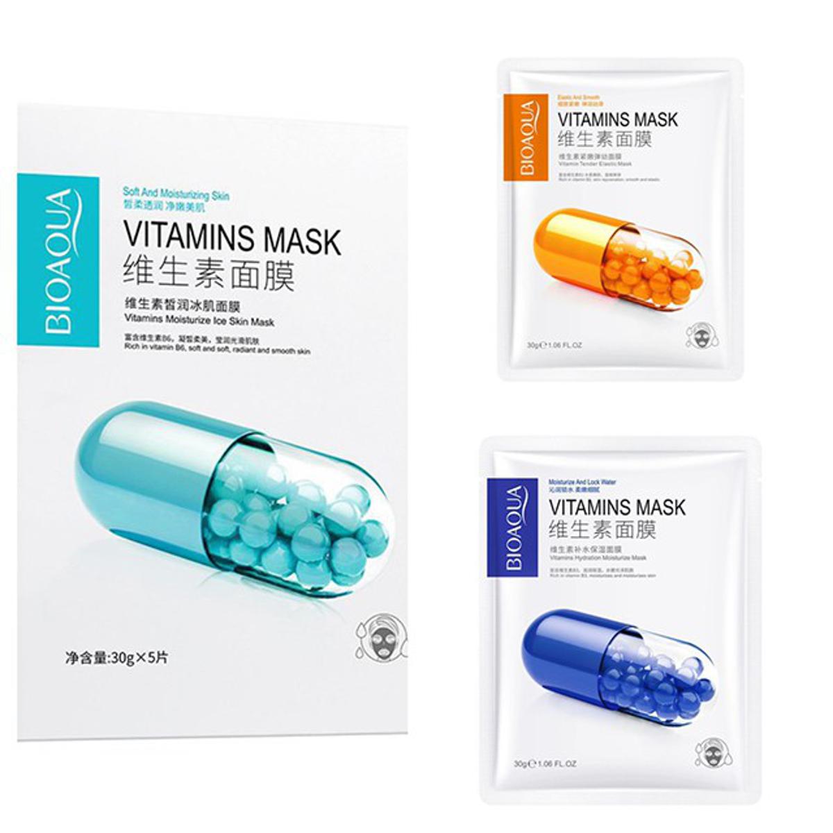 Bioaqua Pack Of 3 Vitamin Mask Face Sheet Mask 3Pcs price in Pakistan
