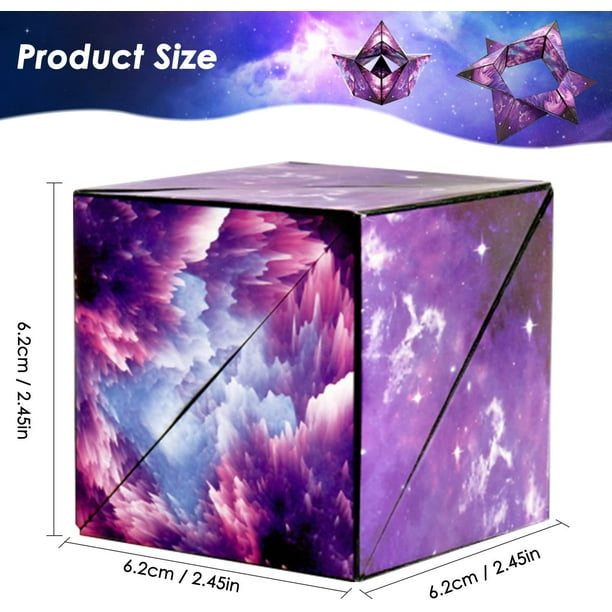 Changeable Magnetic Magic Cube 3D Decompression and 72 Shapes For Kids Toys