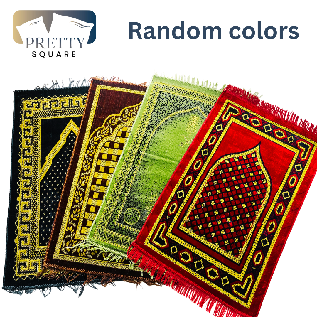Jai Namaz Premium Velvet Prayer Mats Musalla Prayer Rug Anti Slip ...