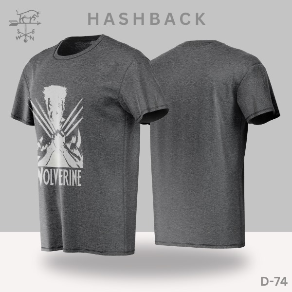 HashBack Printed Crew Neck T Shirt For Men - Round Neck III