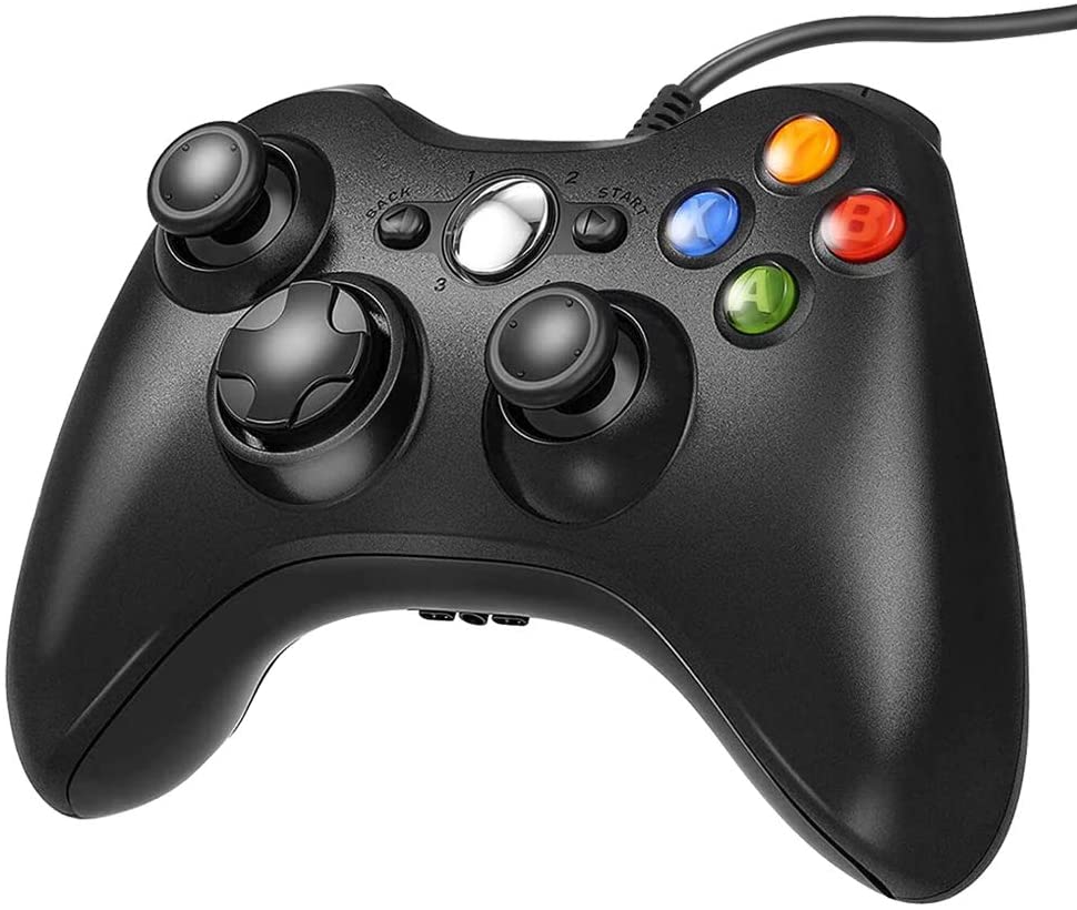 Xbox 360 Controller for Windows & Xbox 360 Console Wired USB Joystick Support PC Laptop