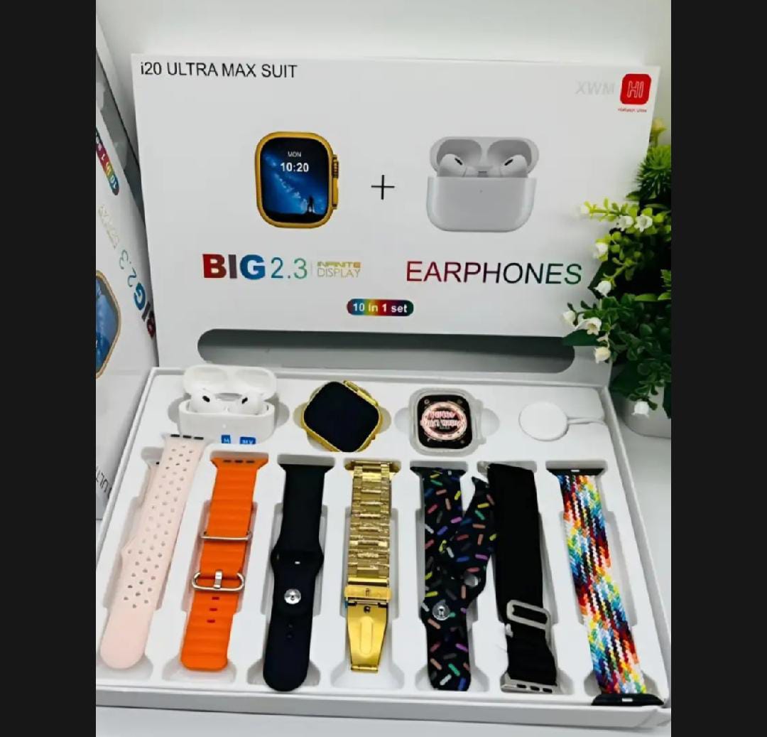 I20 ULTRA T10 ULTRA T900 ULTRA Y60 ULTRA Y20 ULTRA  Y80 Ultra H20 Ultra S100 Ultra, I20 Ultra , 7 in 1 Smart Watch 2.02 inch high-definition large screen high configuration version strap +  combination+case