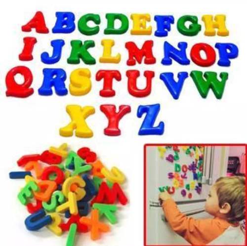 Pack Of Large Size Magnetic Alphabet Letter Refrigerator Magnets Learning
