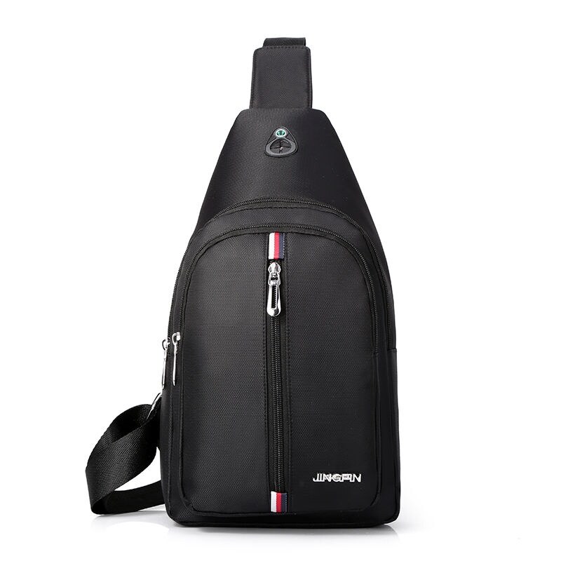 OutDoor Travel Fashion Mens CrossBorder Shoulder Bag Trend Leisure. Chest Bag New Men Simple Nylon Fashion Waterproof One Shoulder Crossbody Bag