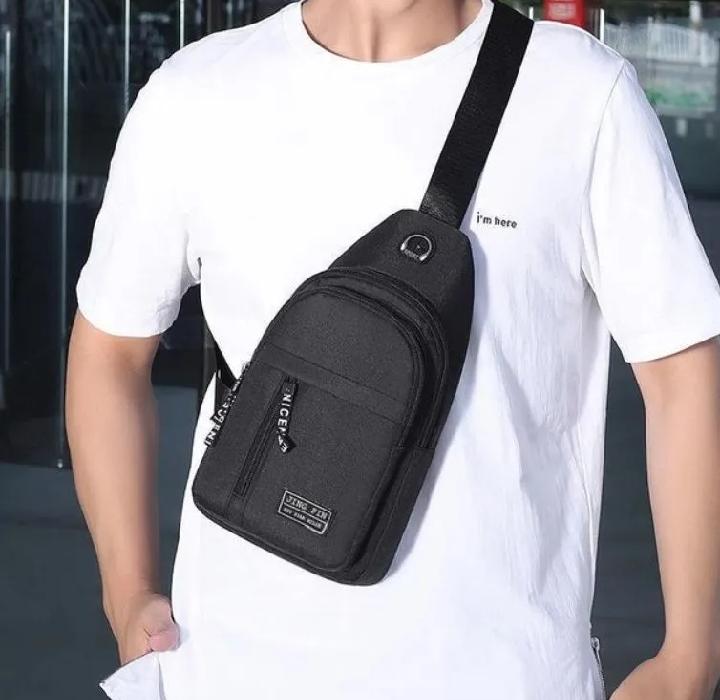 Fashion Man Small Chest Bag Phone Pocket Cross Body Shoulder Fanny Pack Male Handbag Outdoor Neck Side Crossbody Gym Bags