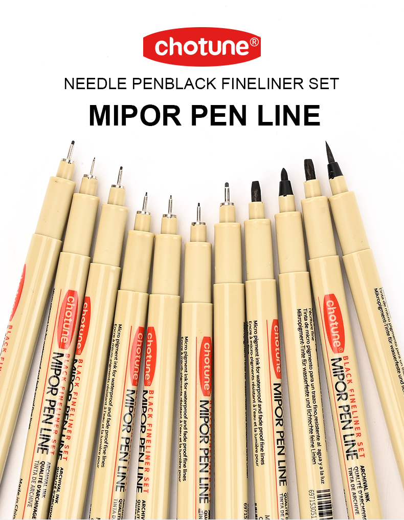 Pigment Liner Pigma Pen Manga Markers Needle Pen Hook Line Pen Sketch Sakura  Pens Stationery Set Art Supplies School Supplies