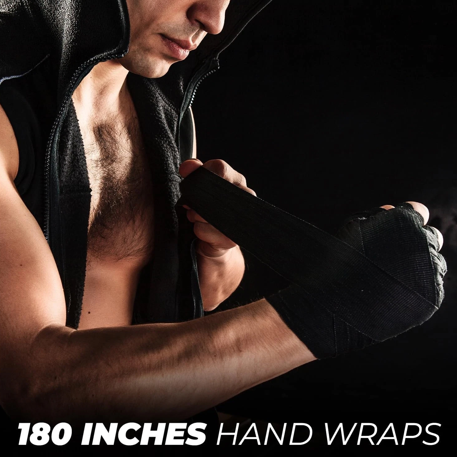 5 Meter Hand Wrap Boxing Hand Wraps Hand Bandage Cotton Wrist Support Wrist Grips Hand Band MMA Nylon Wrist Band Boxing Fitness Gym Yoga (1 Pair)