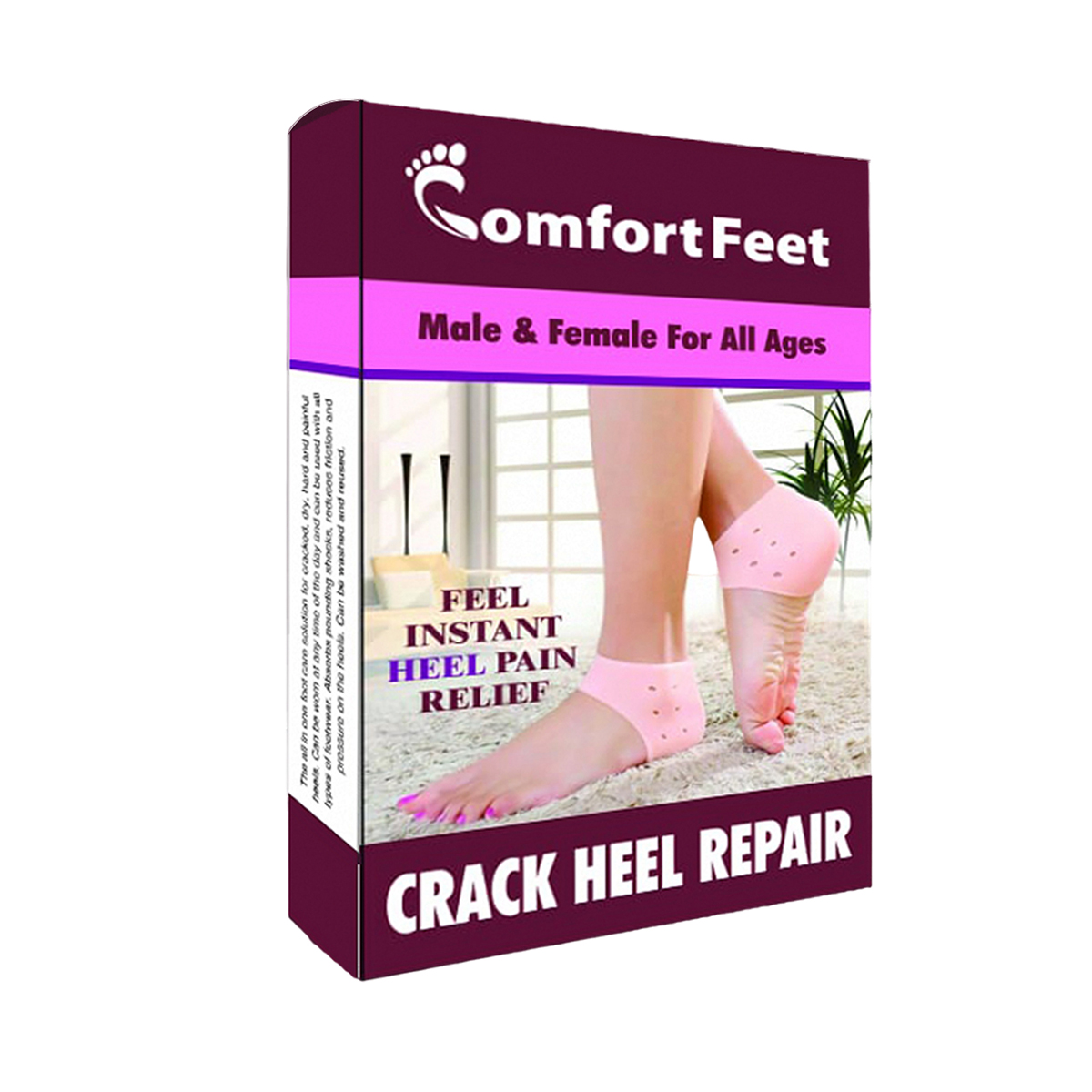 Silicone Heel Anti-Crack Foot Care (Set 1 Pair )