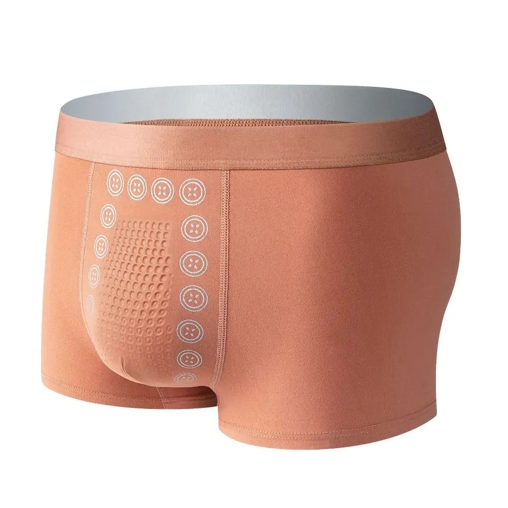 Men's Underwear Elastic Polyester Fibre Long Lasting With Ankle Socks Slim Briefs Breathable Magnetic Therapy Men Underwear MIIOW