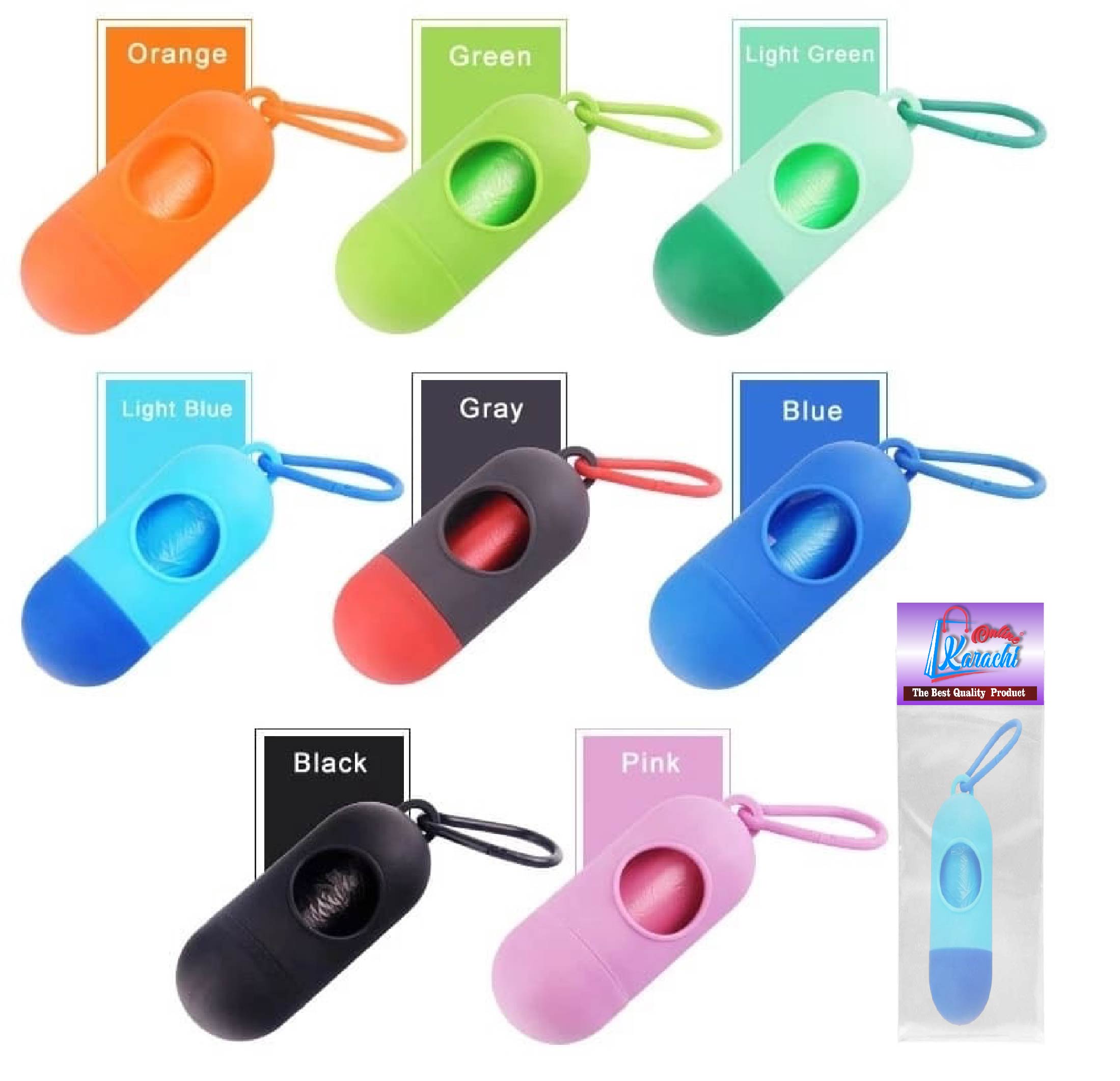 Online Karachi Disposable Baby Diaper Bag Box Kit Portable Baby Diapers Platics Bags | Pet Waste Bag Dispenser Pill Shaped Rubbish Bags Garbage Bag Removable Box Nappy Bag with Rope/hooks