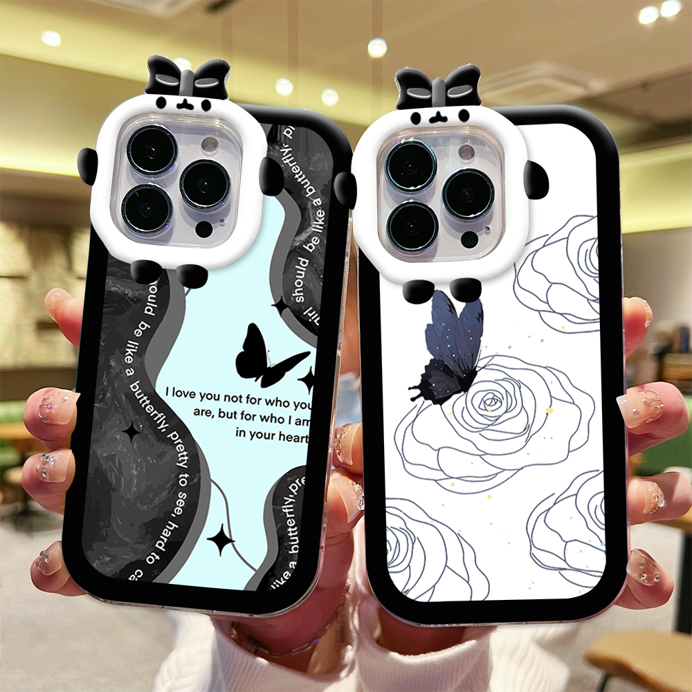 MiniCase For iPhone 11 Pro Max 3D Cute Cartoon Butterfly Little
