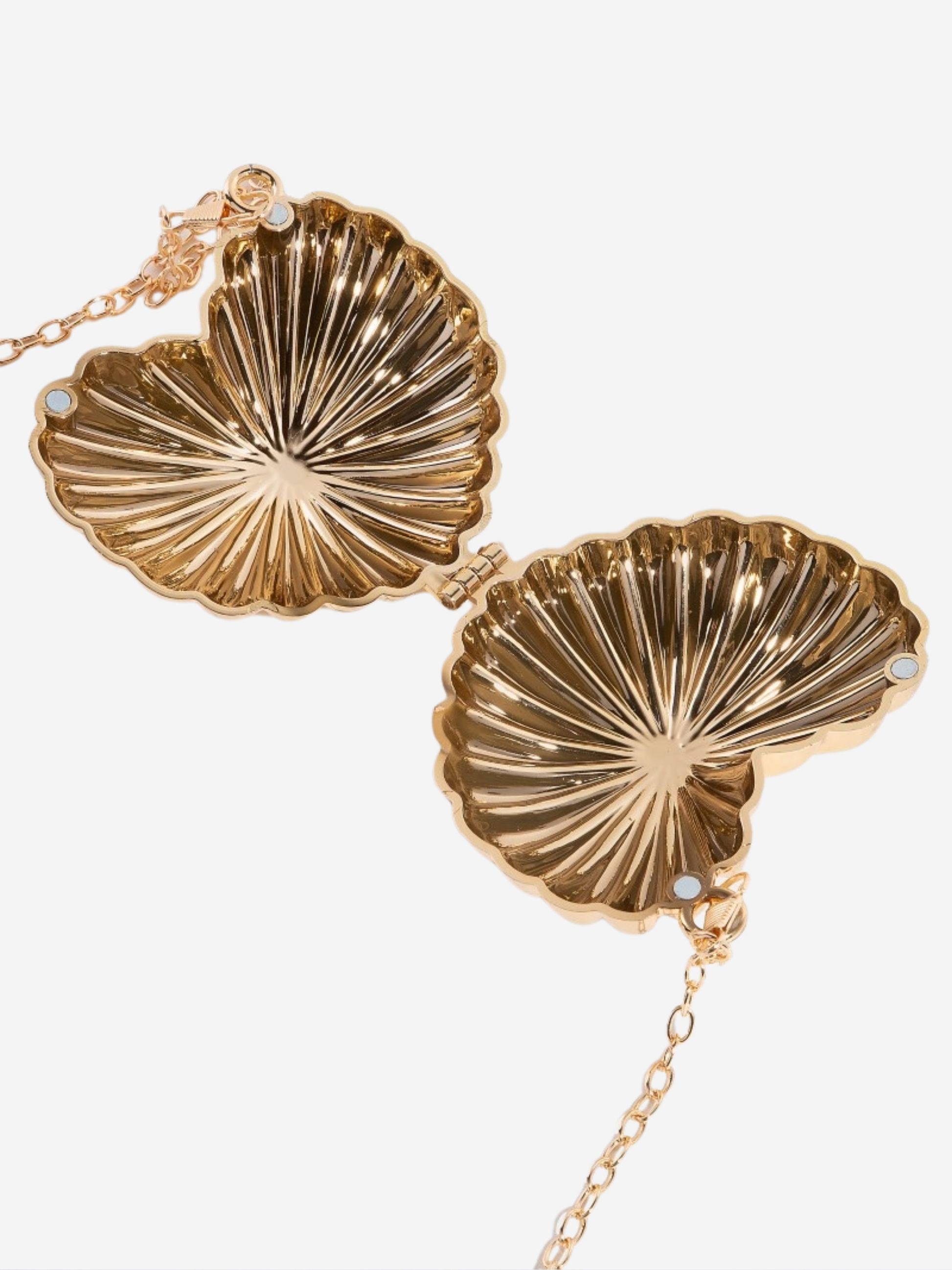 Most Trendy Mini heart clutch Metallic / Acrylic Clutch With Long Chain For Women & Girls