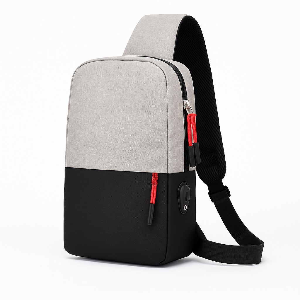 Smart USB Sling Bag for Men – Anti-Theft & Stylish Crossbody Shoulder Backpack