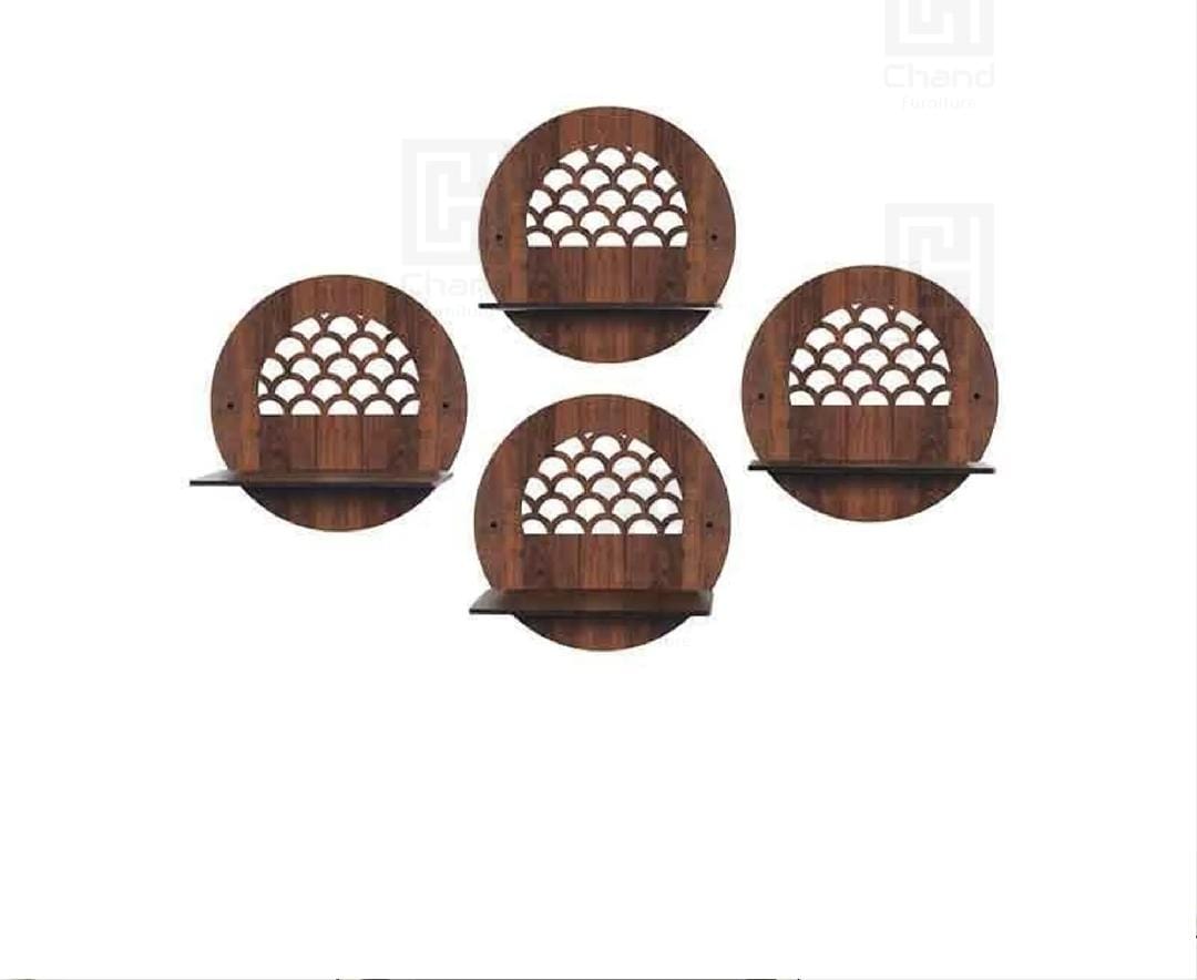 Wall Mounted Shelf for Living Room Stylish MDF Floating Shelf, Freestanding for Living Room, Bedroom, Kitchen - Easy Assembly, Wall Decor I Wall Decor items for home | Decoration Pieces I Wall Decoration