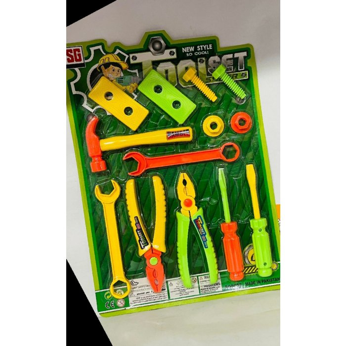 Tool Set Toy 13 Pieces For 3 Plus Old Kids Plastic Playing Activity Set Boys Construction Role Play Educational Learning Kit