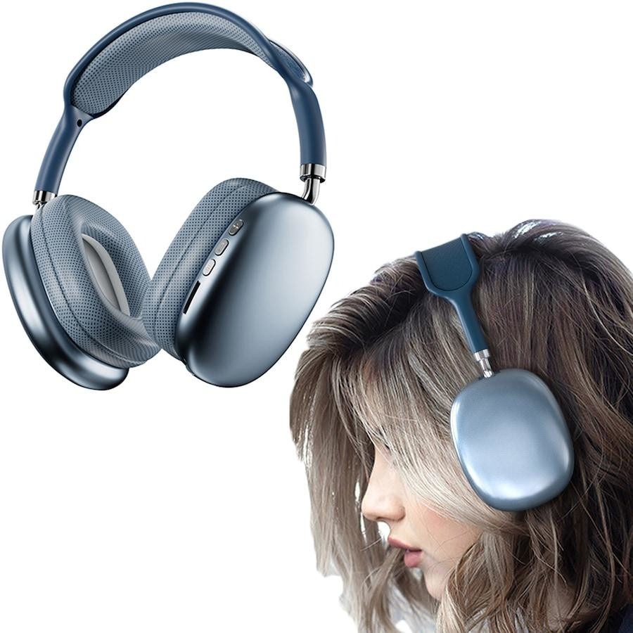 Wireless Bluetooth Headphones 5.0 With Mic HiFi Stereo Deep Bass Noise Cancelling Over Ear Headset Foldable Wireless Headphones for Gaming Android Laptop PC Gym Sports Travel Online Classes Support AUX TF Card Volume Control Headphones for Boys Girls
