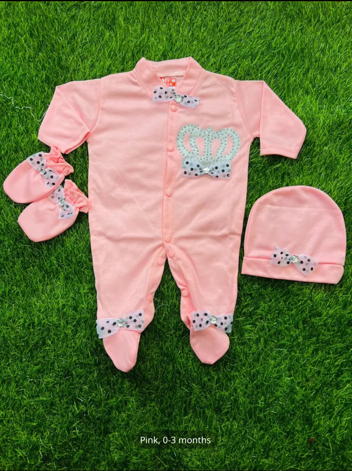 Turkish baba and baby crown romper dress