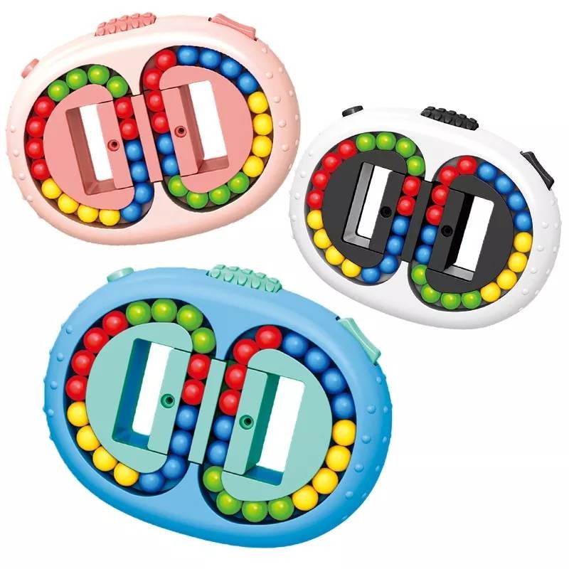 Fidgets Fun Puzzle Game, Puzzle Game Like Rubik’s Cube, Mind Game, Brain Teaser, Puzzle Toys, Learning Toys, Fidget Spinner Kids Toys, Double Flip 2 in 1, Rotating Puzzle Toy, Logical Puzzle Beans, Magic Bean Toys
