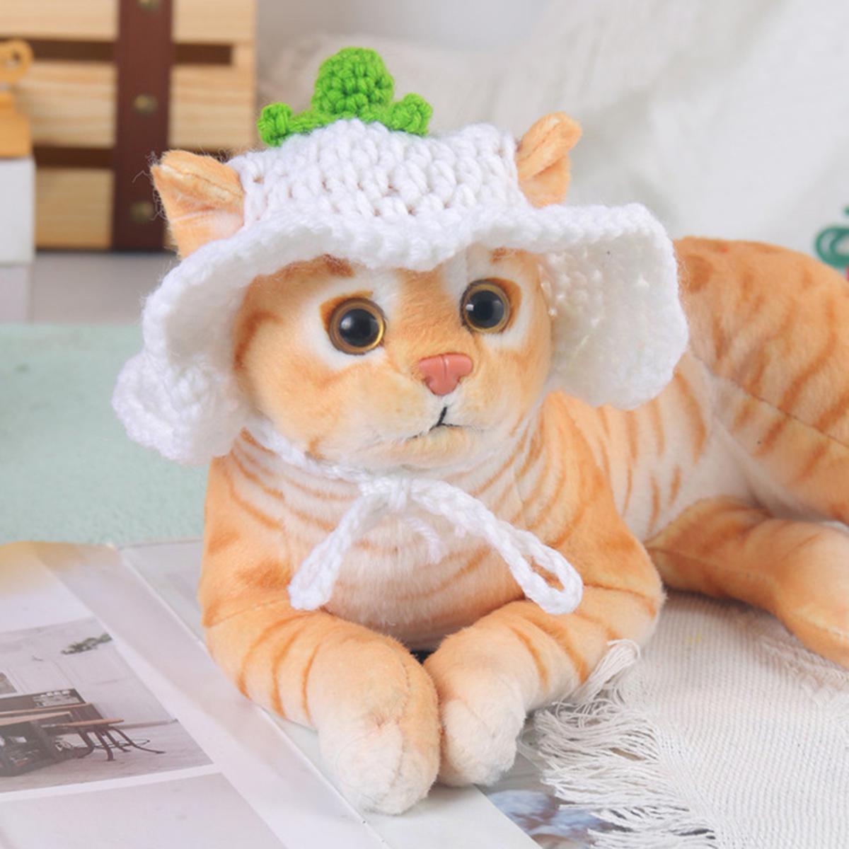 Winter Cat Hat Elastic Cute Refined Pet Hat Puppy Kittens Knitted Hat Party  Phot Jing