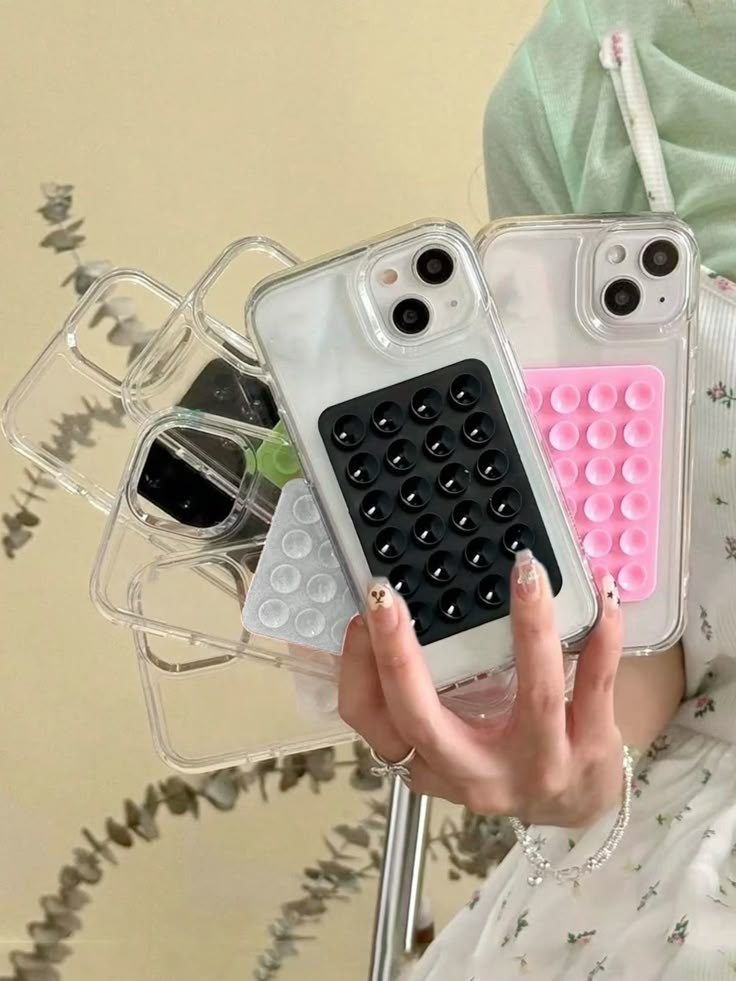 Jelly Case And Silicone Suction Pad For iP 16ProMax, 16Pro, 16, 15ProMax, 15Pro, 15, 14ProMax, 14Pro, 14, 13ProMax, 13Pro, 13, 12ProMax, 12Pro, 12, 11ProMax, 11Pro, 11, Xmax, X/XS Shock proof Jelly Case For iP And Phone Holder Premium Quailty