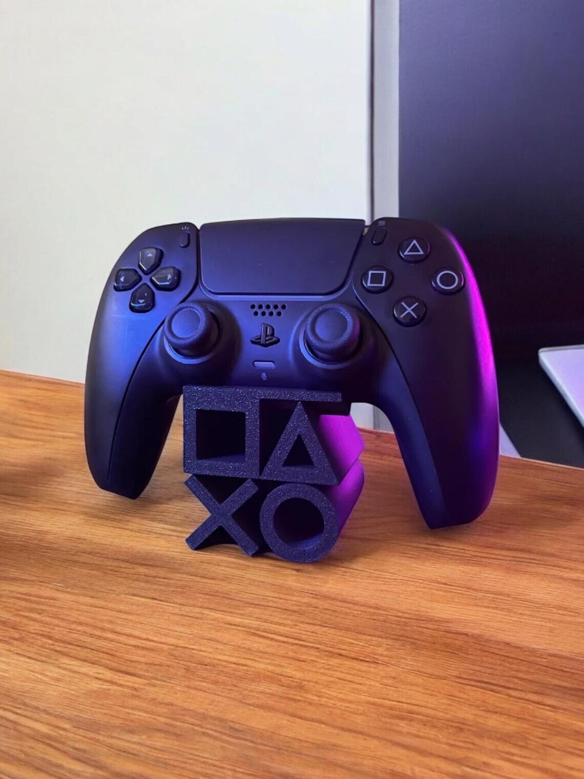 PlayStation Controller Stand – Universal Dual Controller Holder for PS5/PS4 – Secure Anti-Slip Display Dock for Gaming Setup – Durable  Plastic, Desk & Shelf Organizer