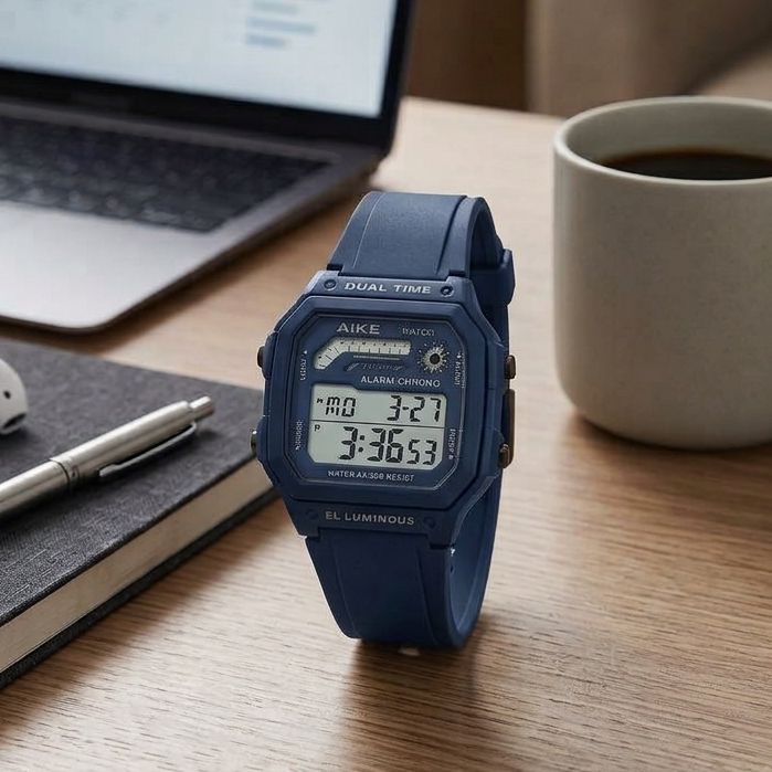 Waterproof Military Digital Watch for Men - Tactical Sports LED Wrist Watch with Alarm, Stopwatch & Date - Rugged Outdoor Fashion Watch