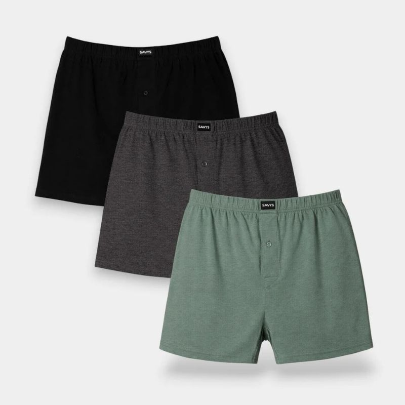 Savys - Men Cotton Boxers - Underwear For Mens - Breathable Fabric For All Day Comfort - Undergarments - Super Soft Micro Nylon Waistband - Underwear For Boy - Body Adaptive Fit -100% Cotton