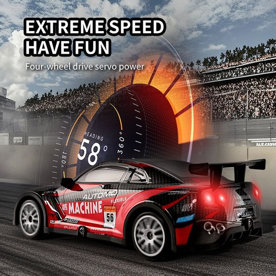 Remote Control Speed Racing 1:20 Scale RC Porsche 4x4 Drifting Car 2.4G RC Drift Car with LED Light, Rechargeable Remote Control Racing Car Vehicle Replaceable Tire Competition Race Car Toy For Kids Boys Best Toy Gifts