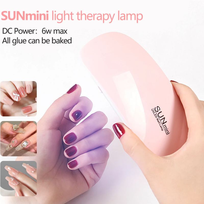 UV LED USB Nail Phototherapy Portable machine - Mini UV LED Nail Lamp Professional LED Gel Nail Dryer with USB Curing Lamp Nail Art Tool Accessory for Home DIY Use |UV LED Gel Varnish Curing Machine