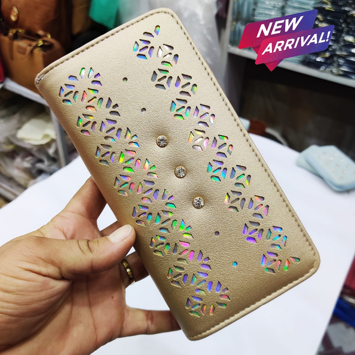 Imported Girls Wallets Double Zippers Long Design Clutch with Card and Mobile Holder or coin pouch and Ladies purse