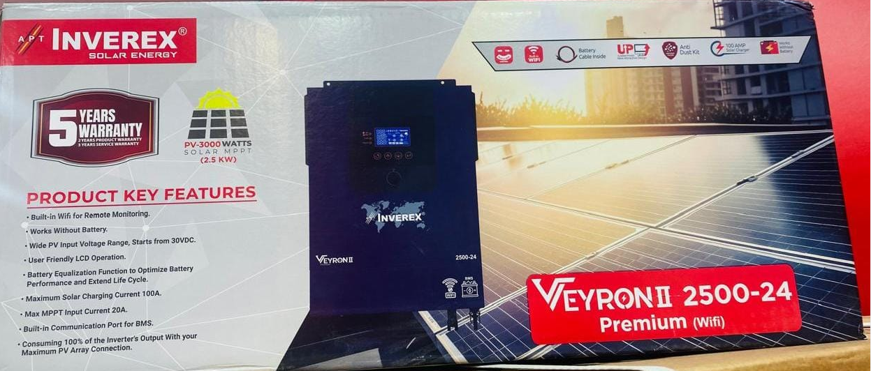 Inverex Veyron II Premium 2.5 Kw 24V Mppt Solar Inverter Daraz.pk