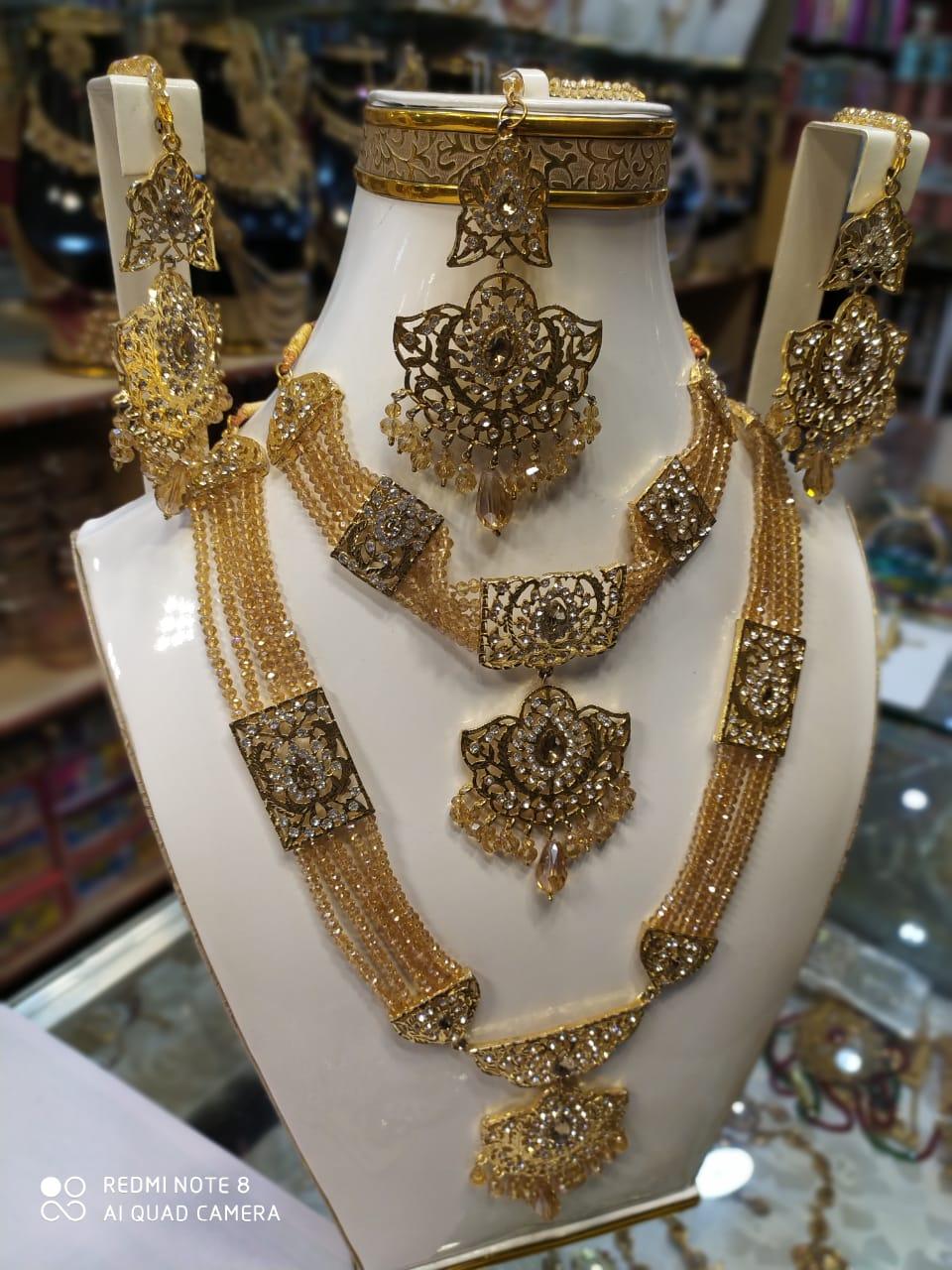 Rani Haar Bridal Set Gold: Buy Online 