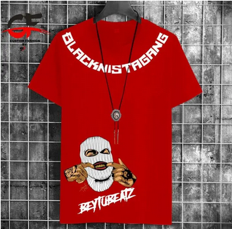 Summer Collection Strange Gangster Printed T-shirt Trendy Fashion Elegant t-shirt Gym Sports Outdoor Casual Wear tshirt for Men at Faiq Store