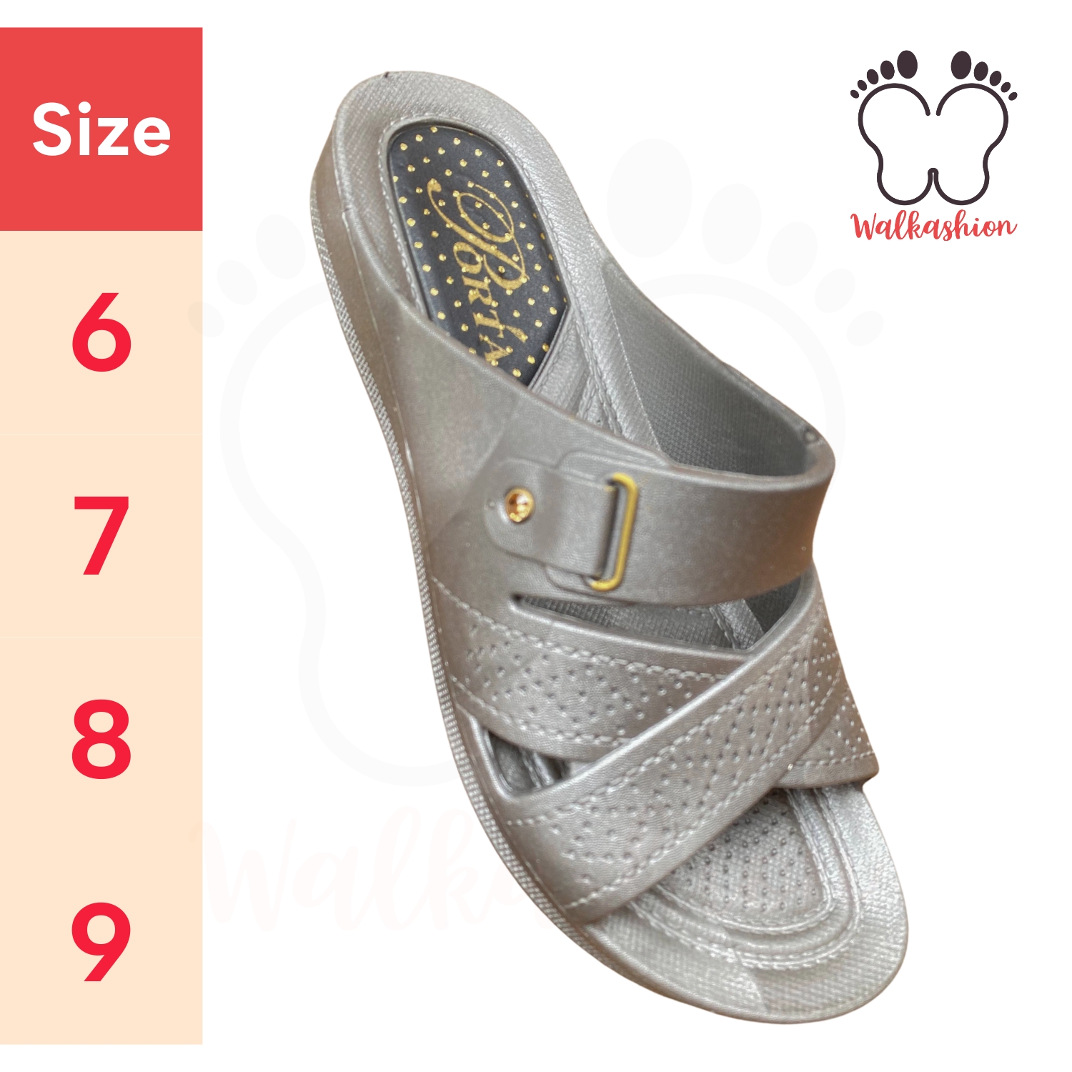 Plastic Casual Chappal for Ladies. Anti Slip Sole. Flat Heel slippers for women. Light weight, Soft, Durable and comfortable. Waterproof Washable Slippers.Best for all seasons. Available in Light Grey Color. Best  in Tiles and Marble Floors.