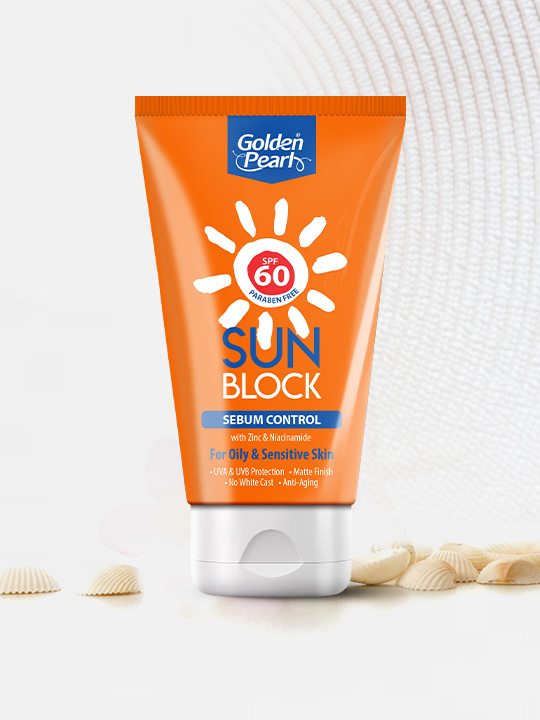 Golden Pearl Sun Block Sebum Control (SPF 60)