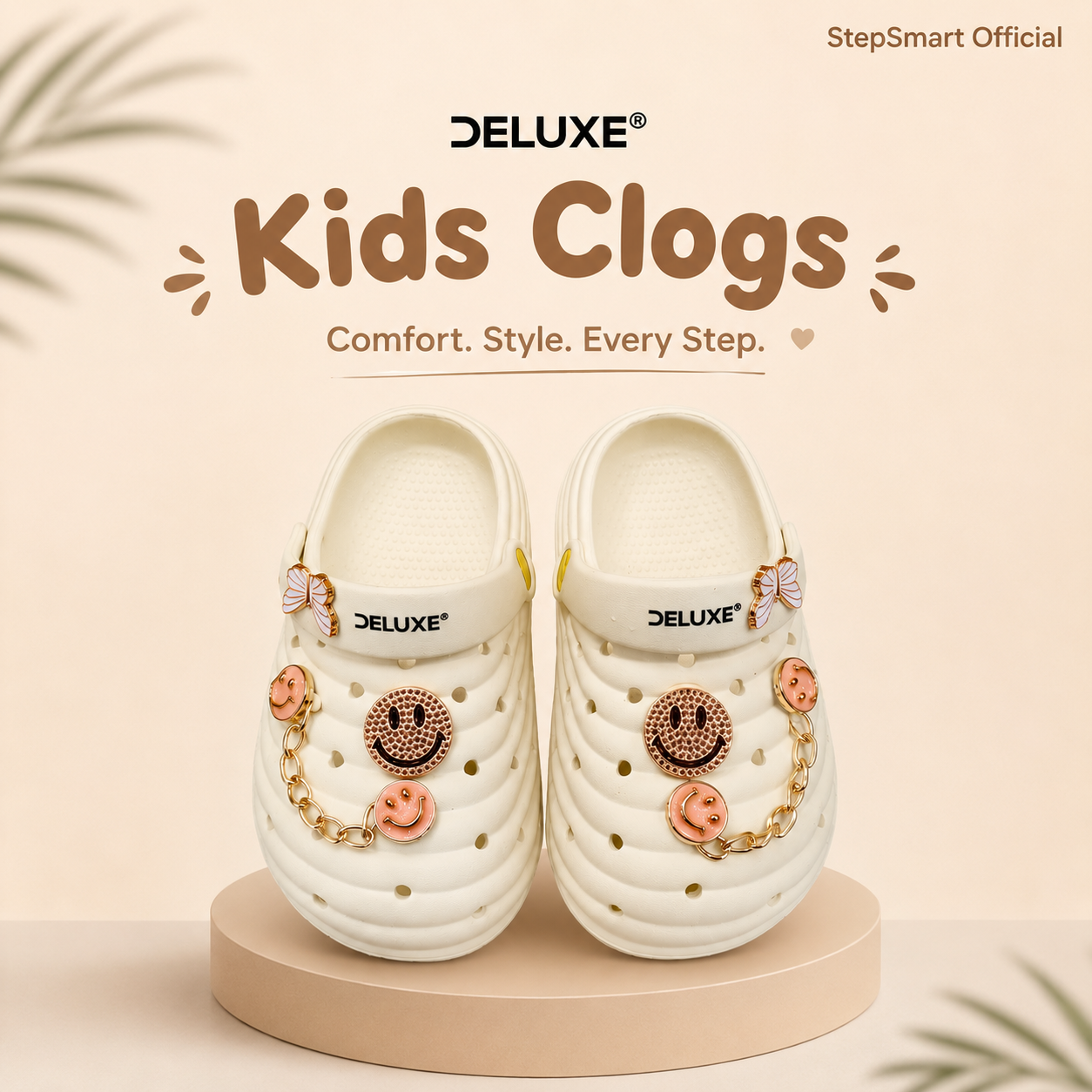 Step Smart Kids Clogs | Lightweight Soft EVA Garden Shoes | Anti-Slip Comfortable Slip-On Sandals