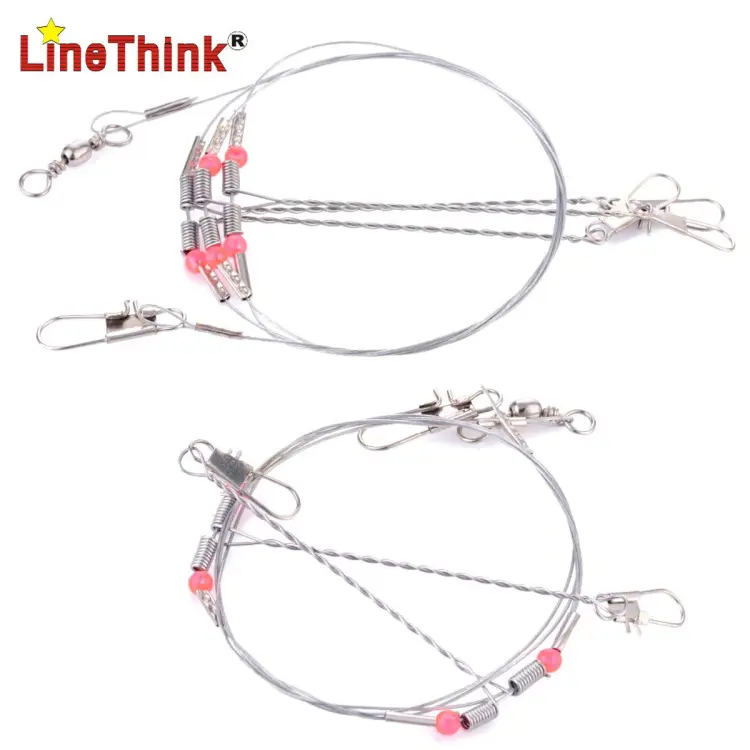 2PCS/LOT 70LB 77CM Wire Rig With 2 Arm and 3 Arm Fishing