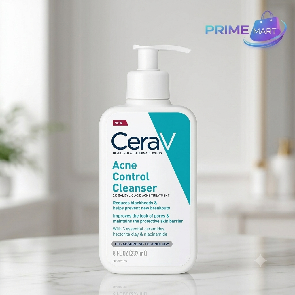 Acne Control Face Wash 236ml – Salicylic Acid Cleanser for Clear & Smooth Skin Pore Cleansing Formula